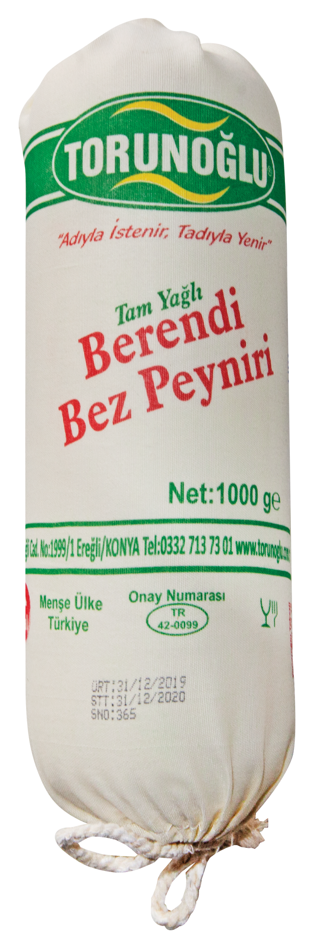 TORUNOĞLU 1 KG BERENDİ BEZ PEYNİRİ