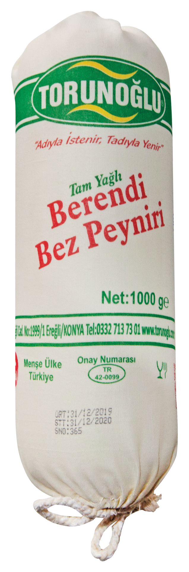 TORUNOĞLU 1 KG BERENDİ BEZ PEYNİRİ
