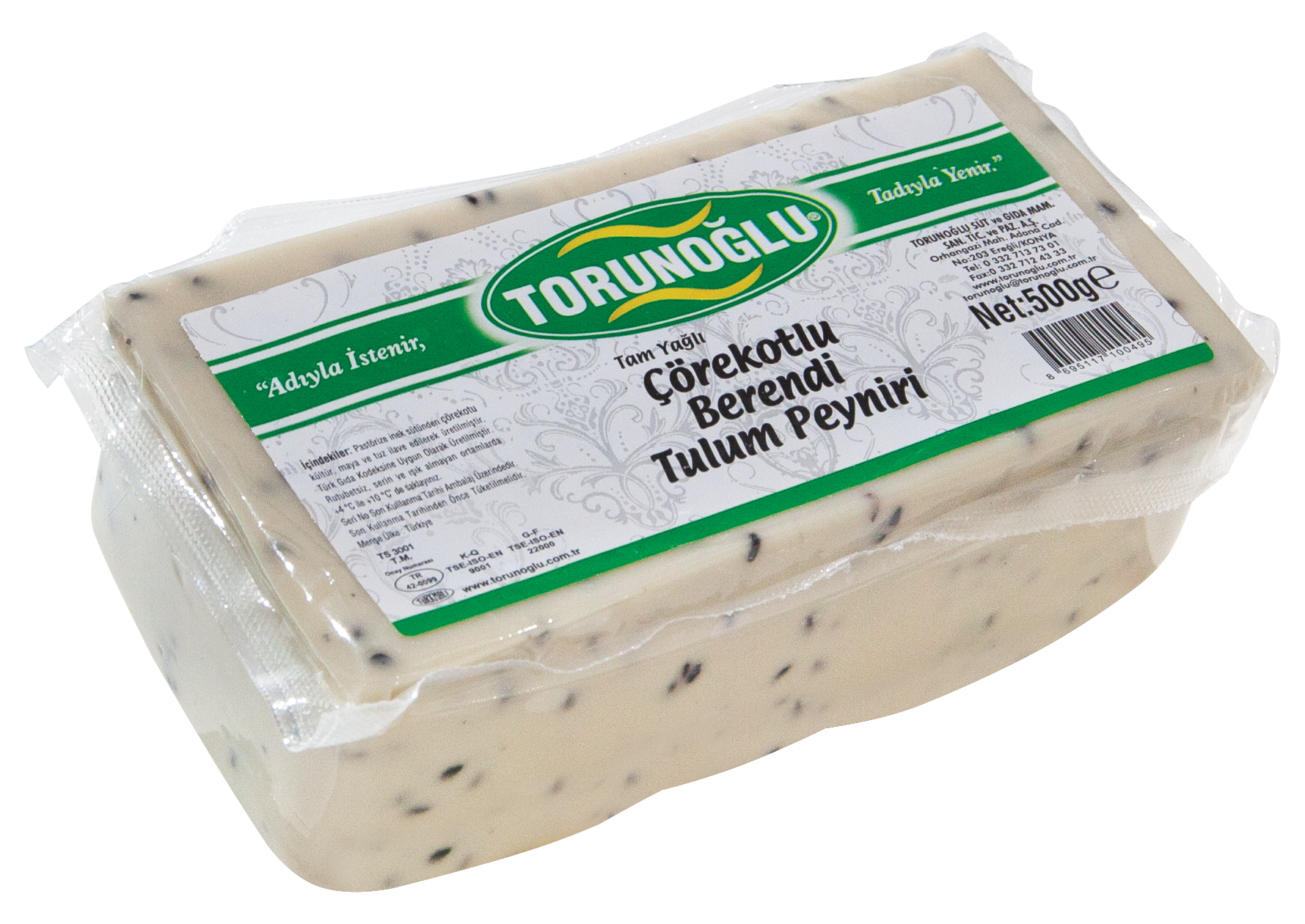 TORUNOĞLU 500 GR  ÇÖREKOTLU BERENDİ PEYNİRİ