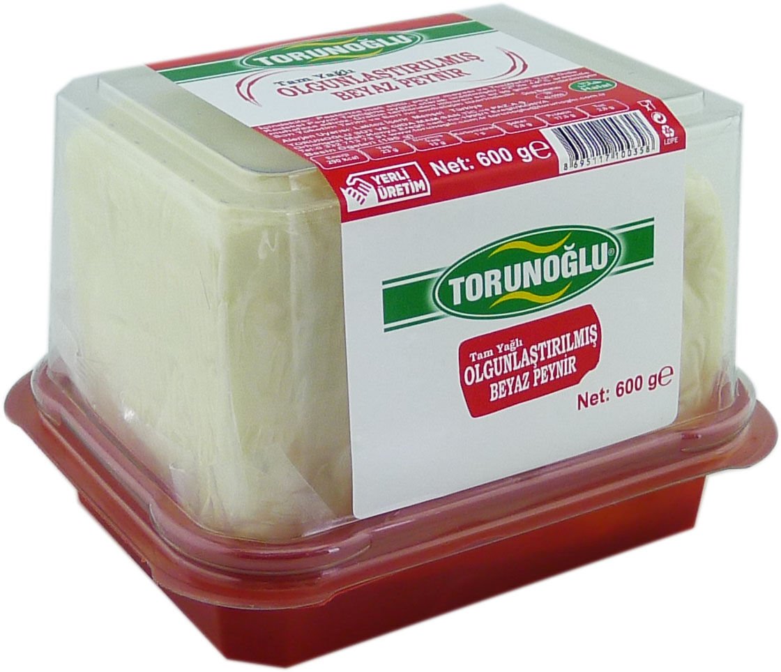 TORUNOĞLU 600 GR OLGUNLAŞTIRILMIŞ BEYAZ PEYNİR