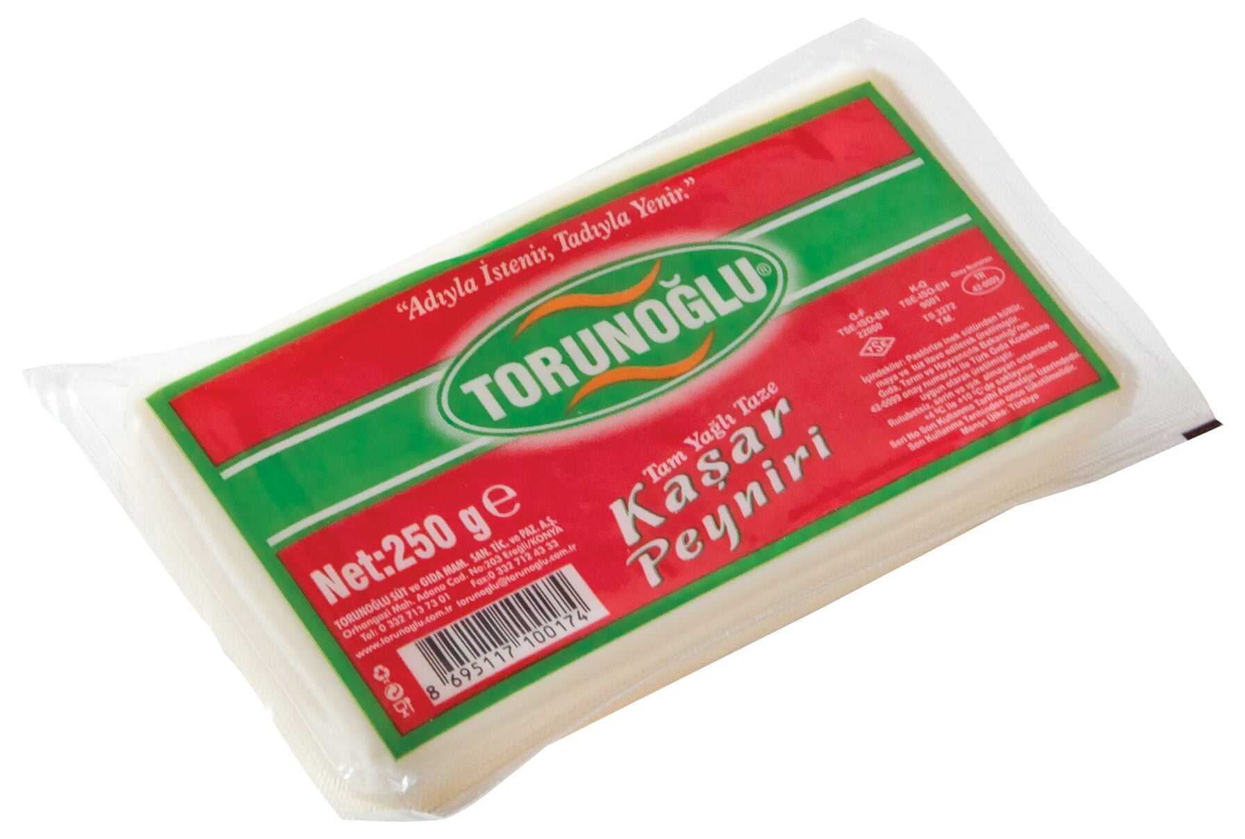 TORUNOĞLU 250 GR KAŞAR PEYNİRİ