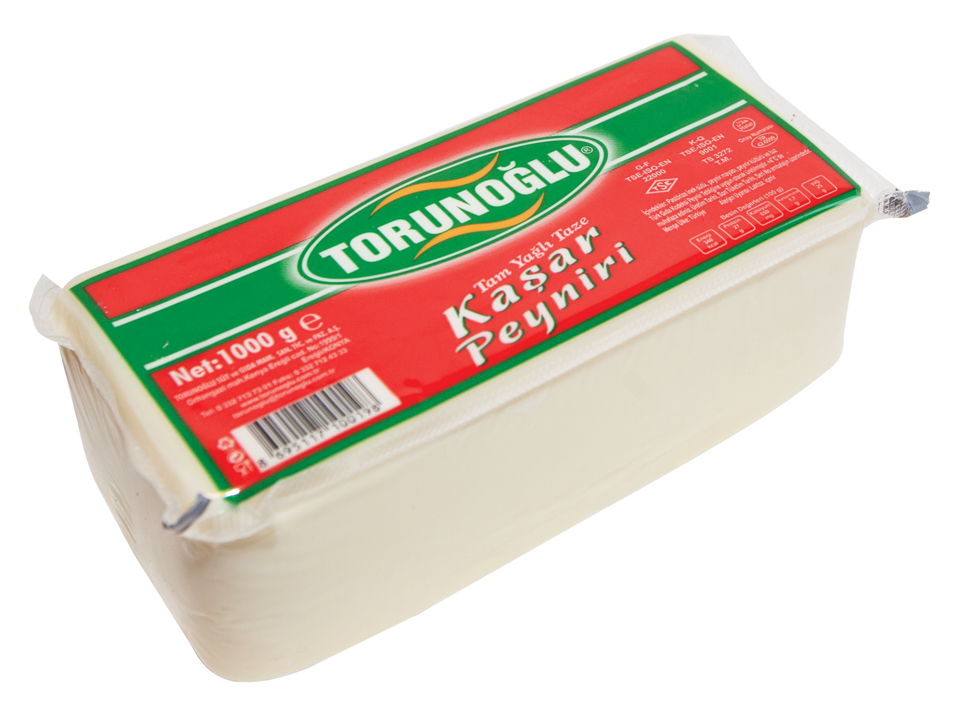 TORUNOĞLU 1 KG KAŞAR PEYNİRİ