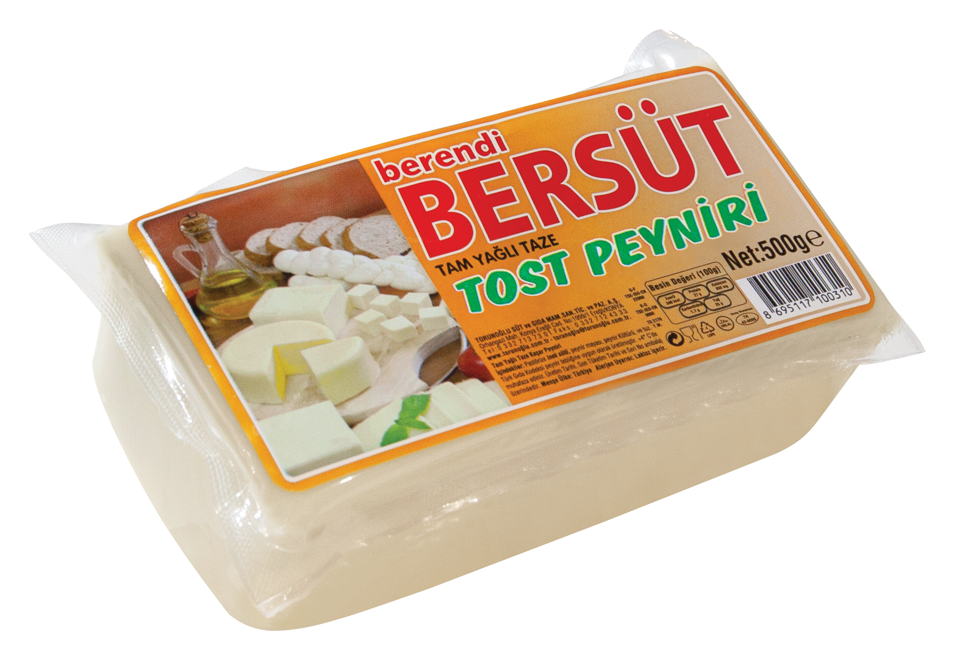 BERENDİ BERSÜT 500 GR TOST PEYNİRİ