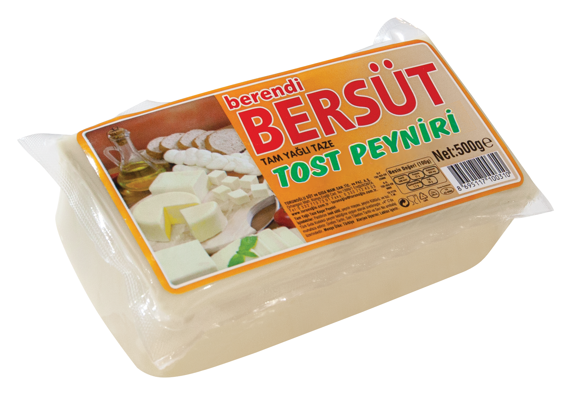 BERENDİ BERSÜT 500 GR TOST PEYNİRİ